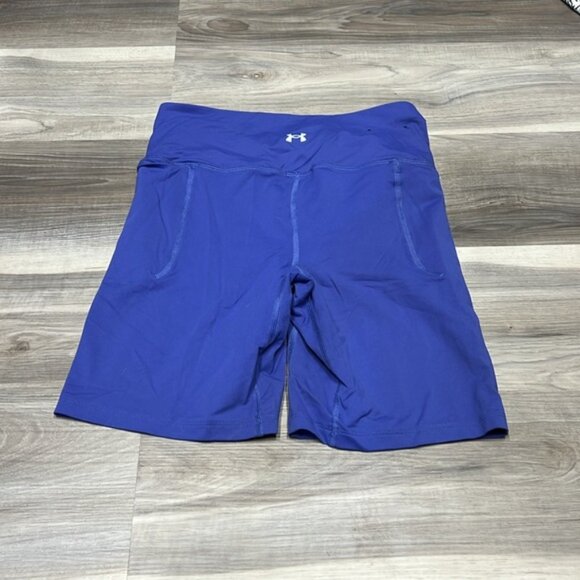 Under armour blue bike shorts with pockets size medium - Picture 6 of 8